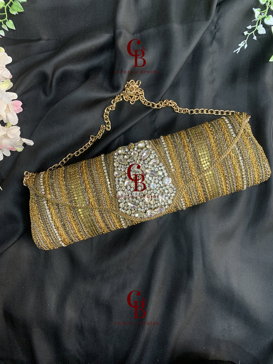 Dosa Crystal Flap Clutch