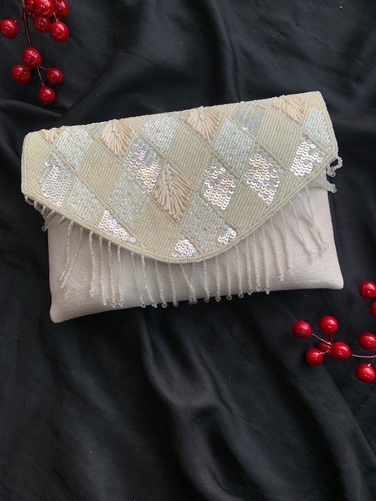 Sequin Envelope Flap Bag