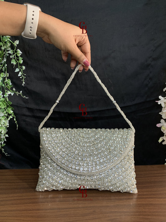 Crystal Envelope Flap Clutch