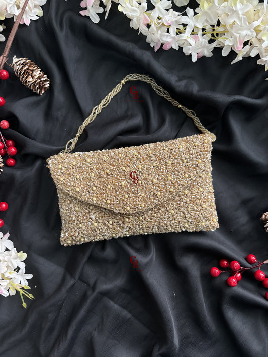 Aza sequin Envelope Shaped Clutch