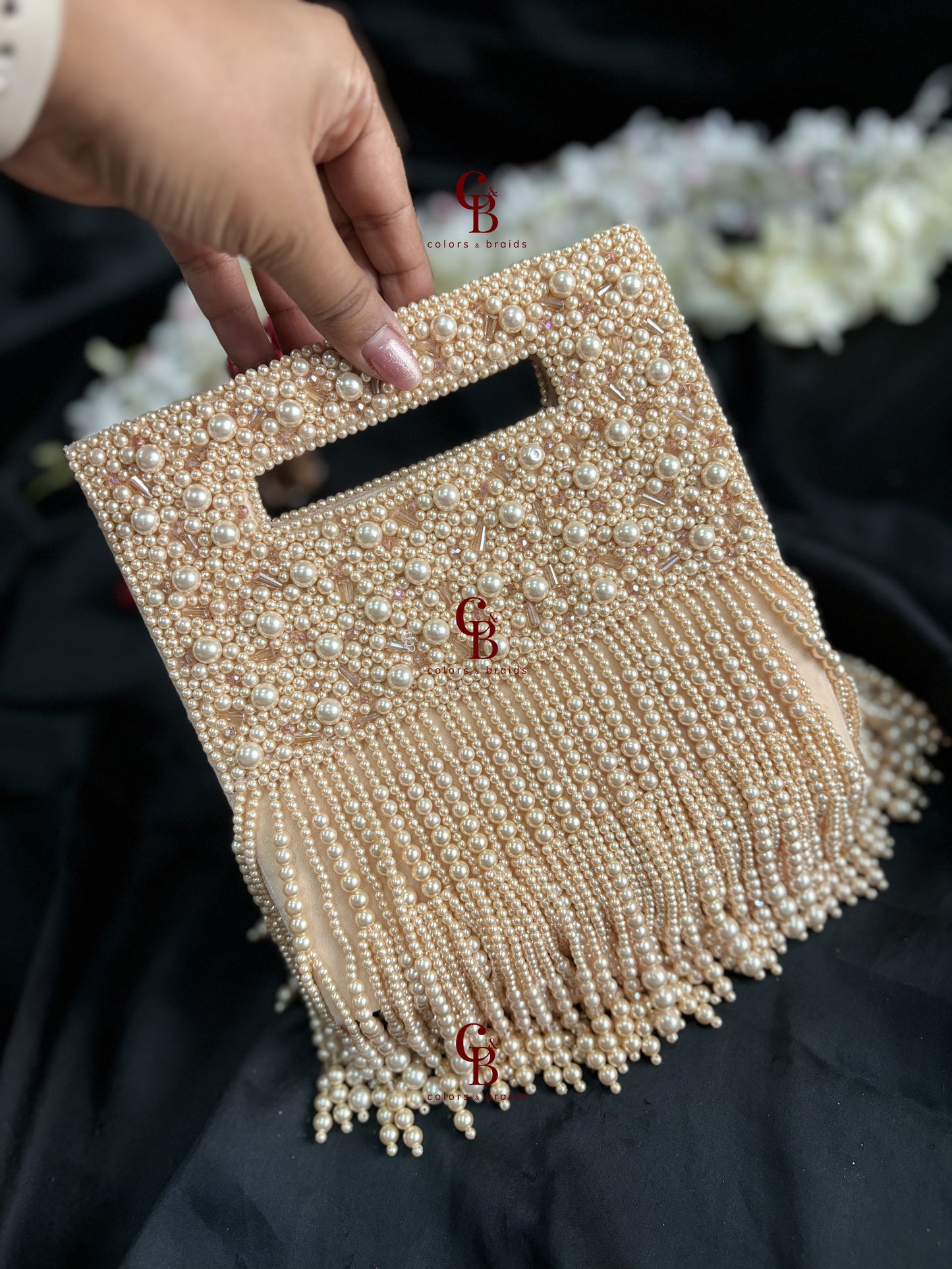 Mahira Pearl Clutch -  Colors