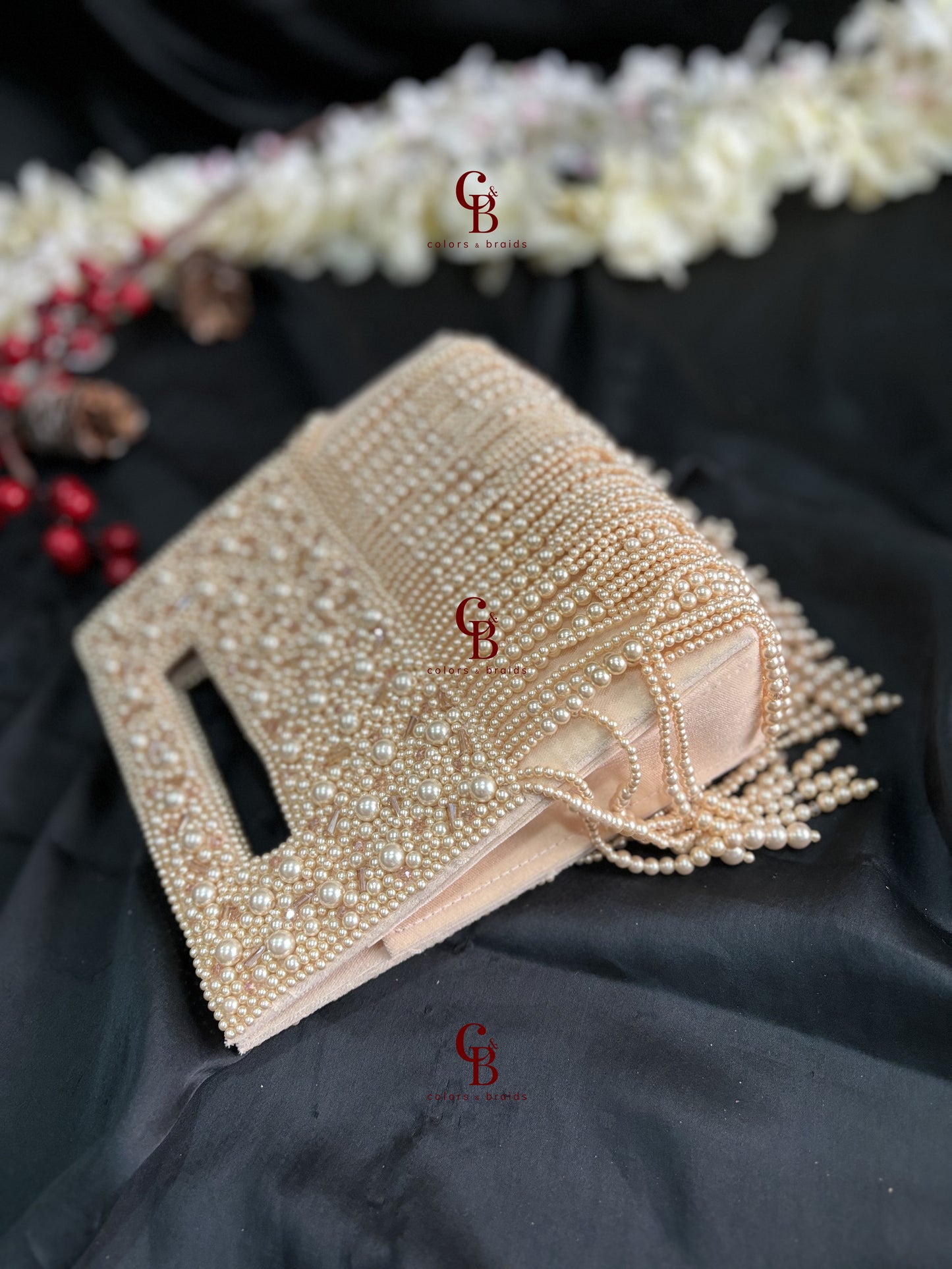 Mahira Pearl Clutch -  Colors