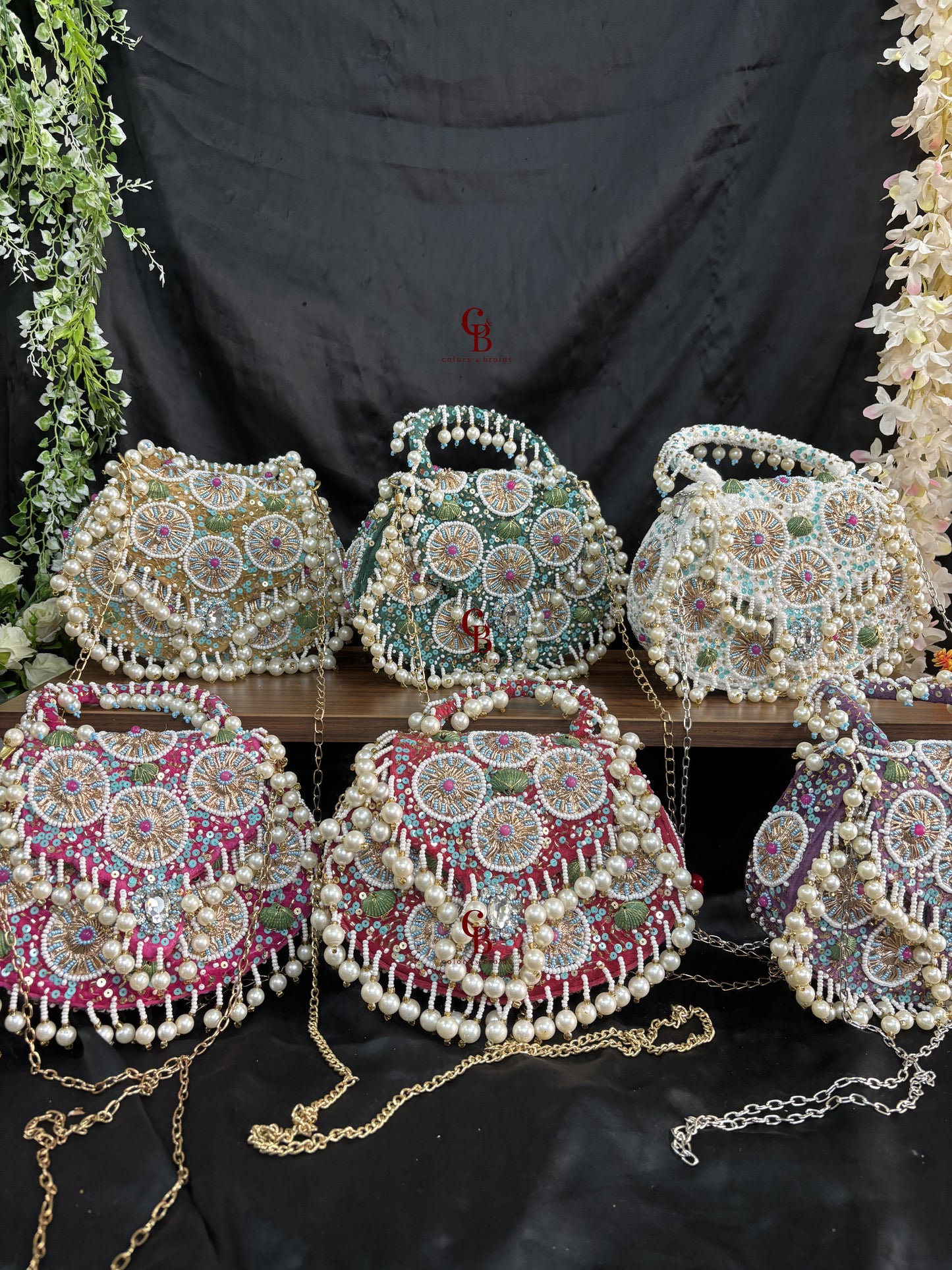 Meher Flap bag - Pearl hangings