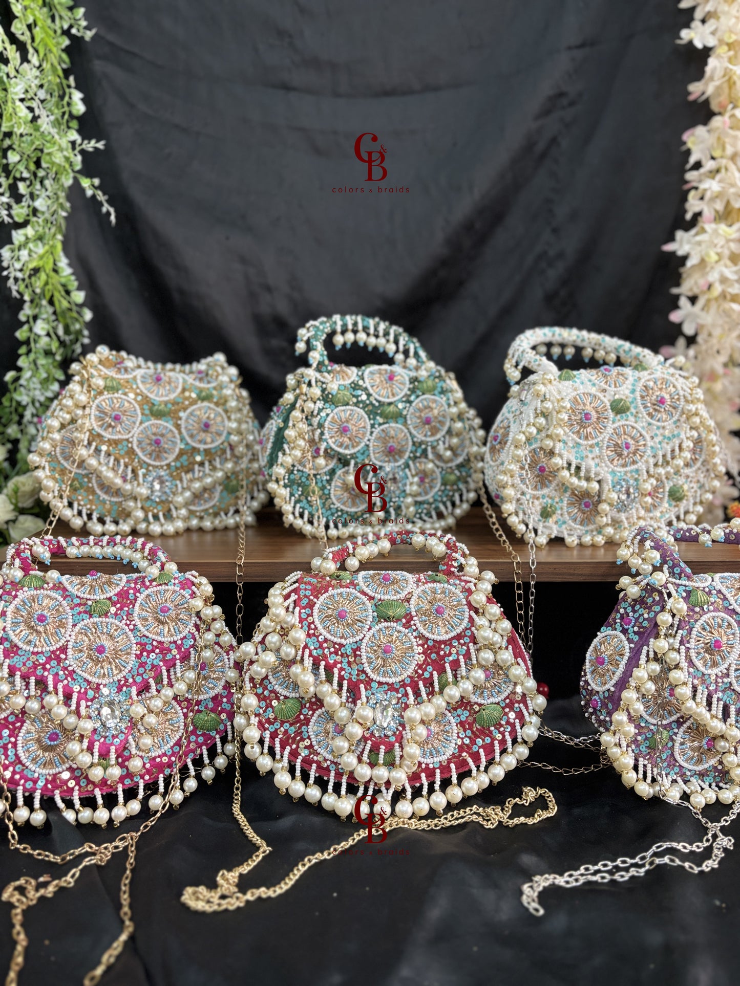 Meher Flap bag - Pearl hangings