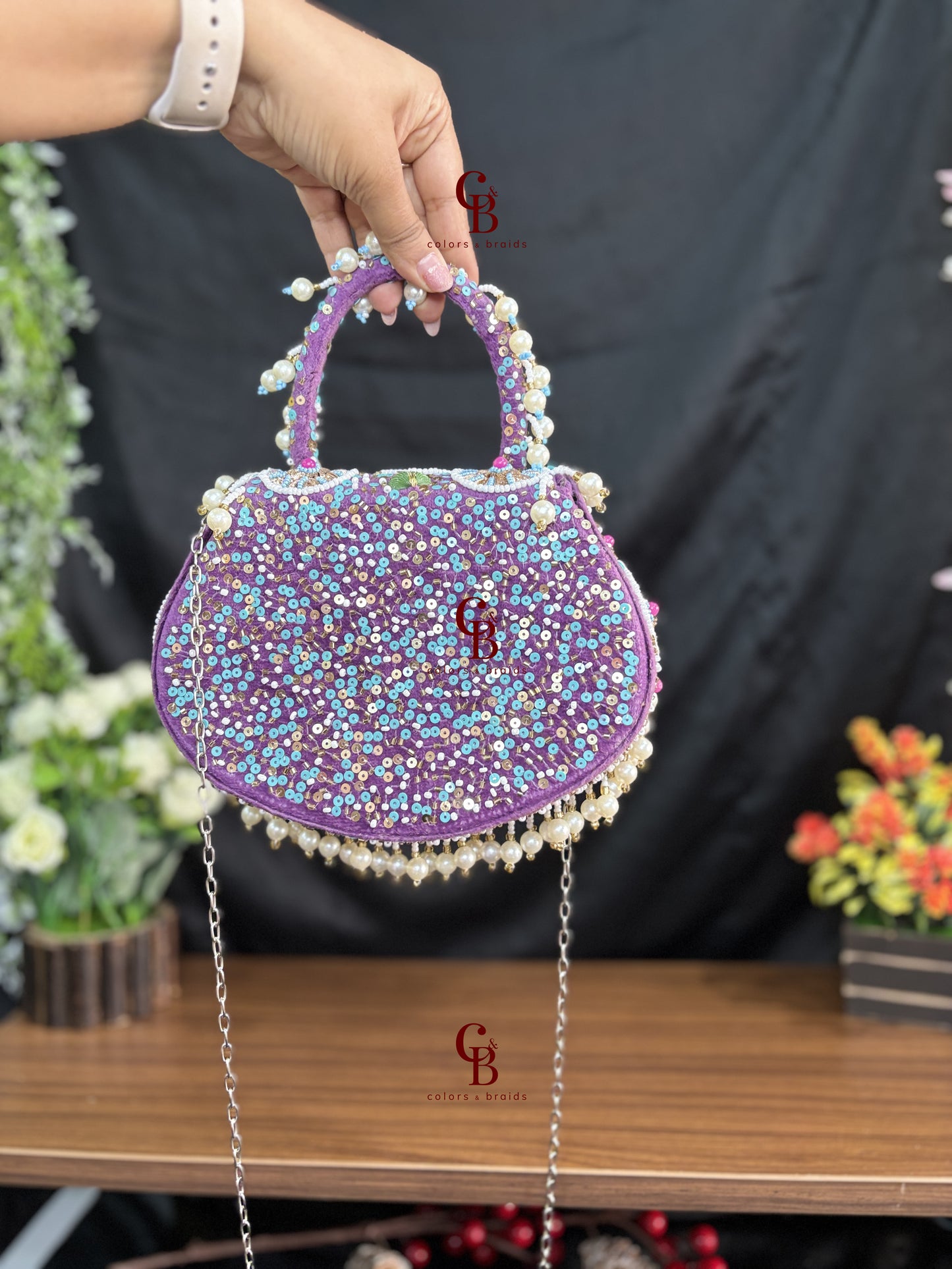 Meher Flap bag - Pearl hangings