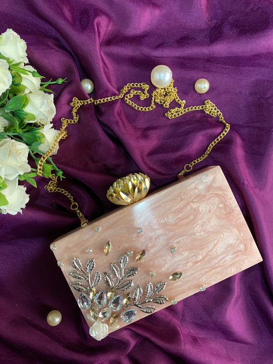 Shimmer and Style Resin Clutch