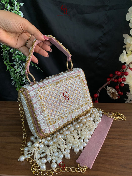 Lana Pearl Flap Clutch