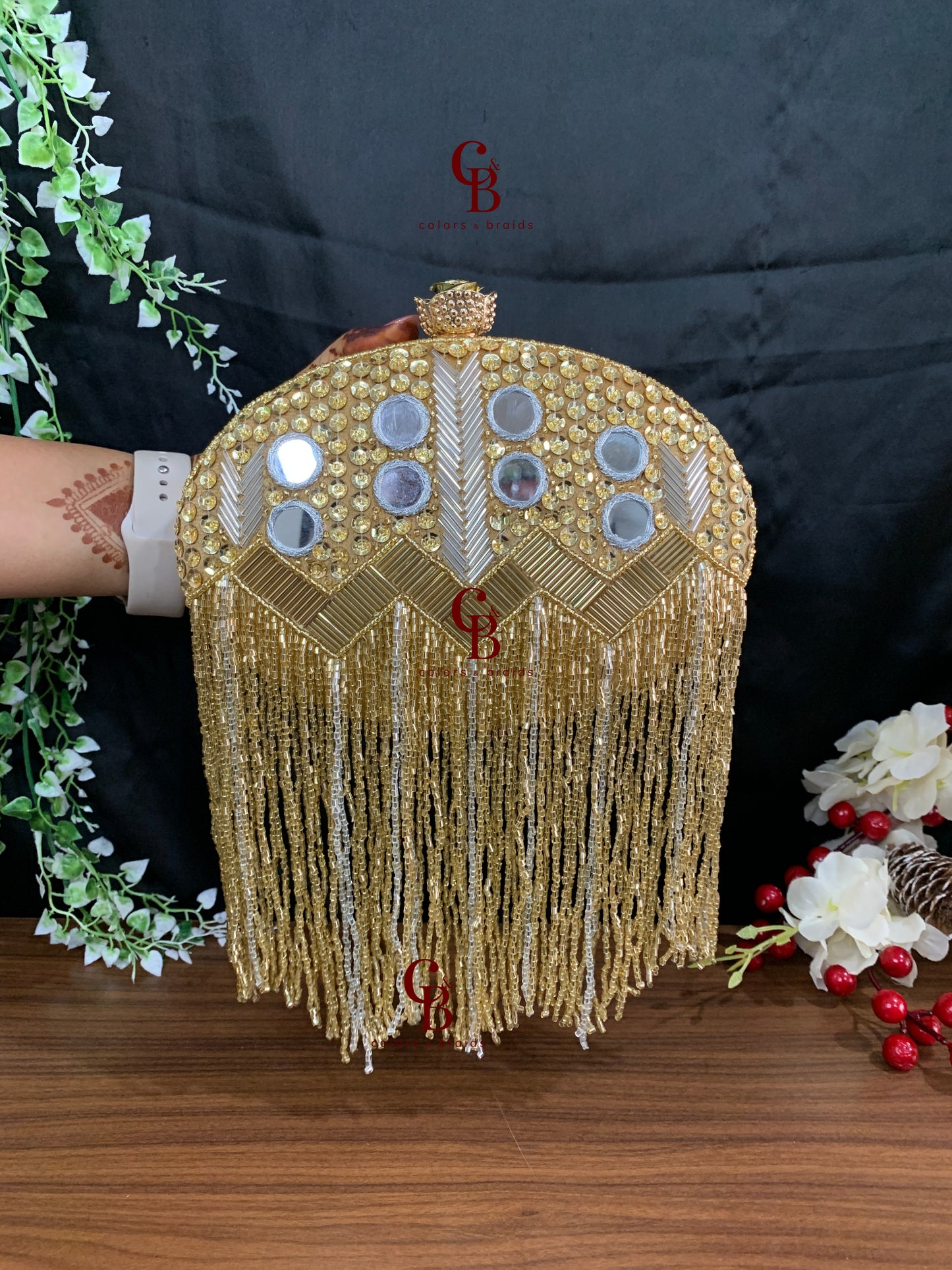 Malaika Mirror Clutch