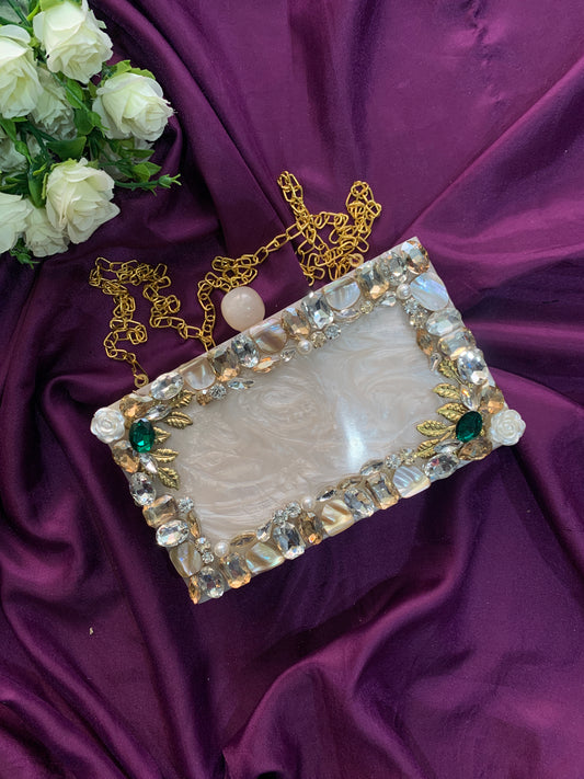 Trendy Treasure Resin Clutch