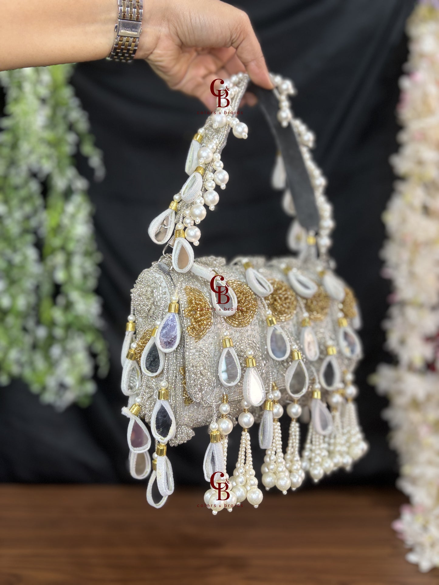 Jannat Mirror flap bag