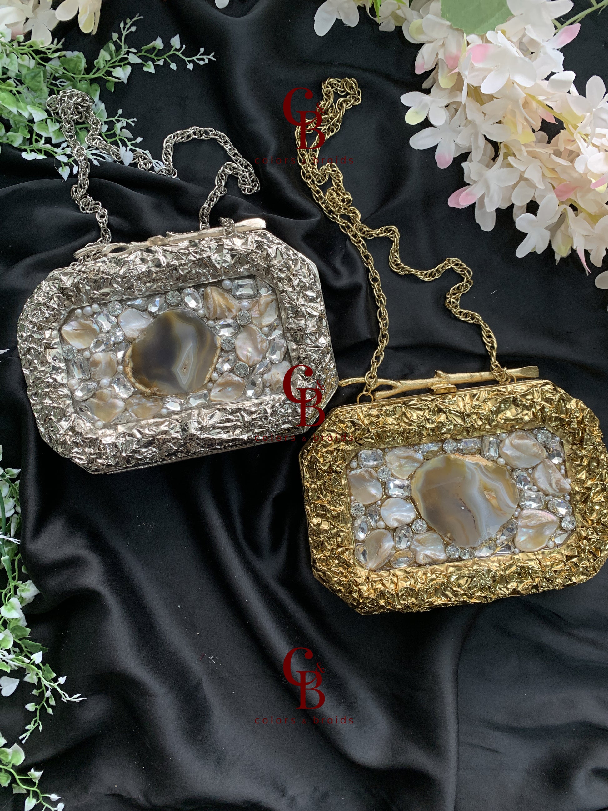 Mother of pearl clutches, Luxury bag