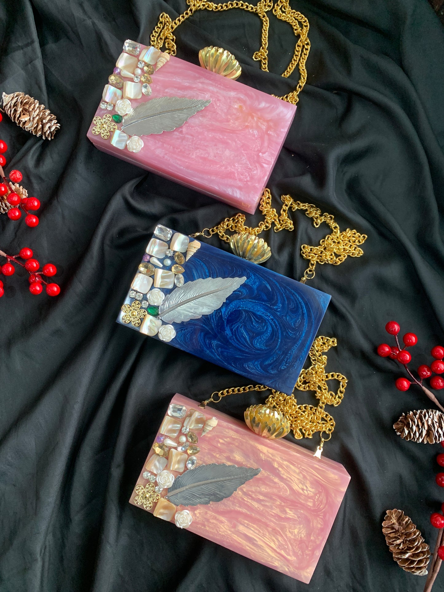 Embellished Resin Clutch