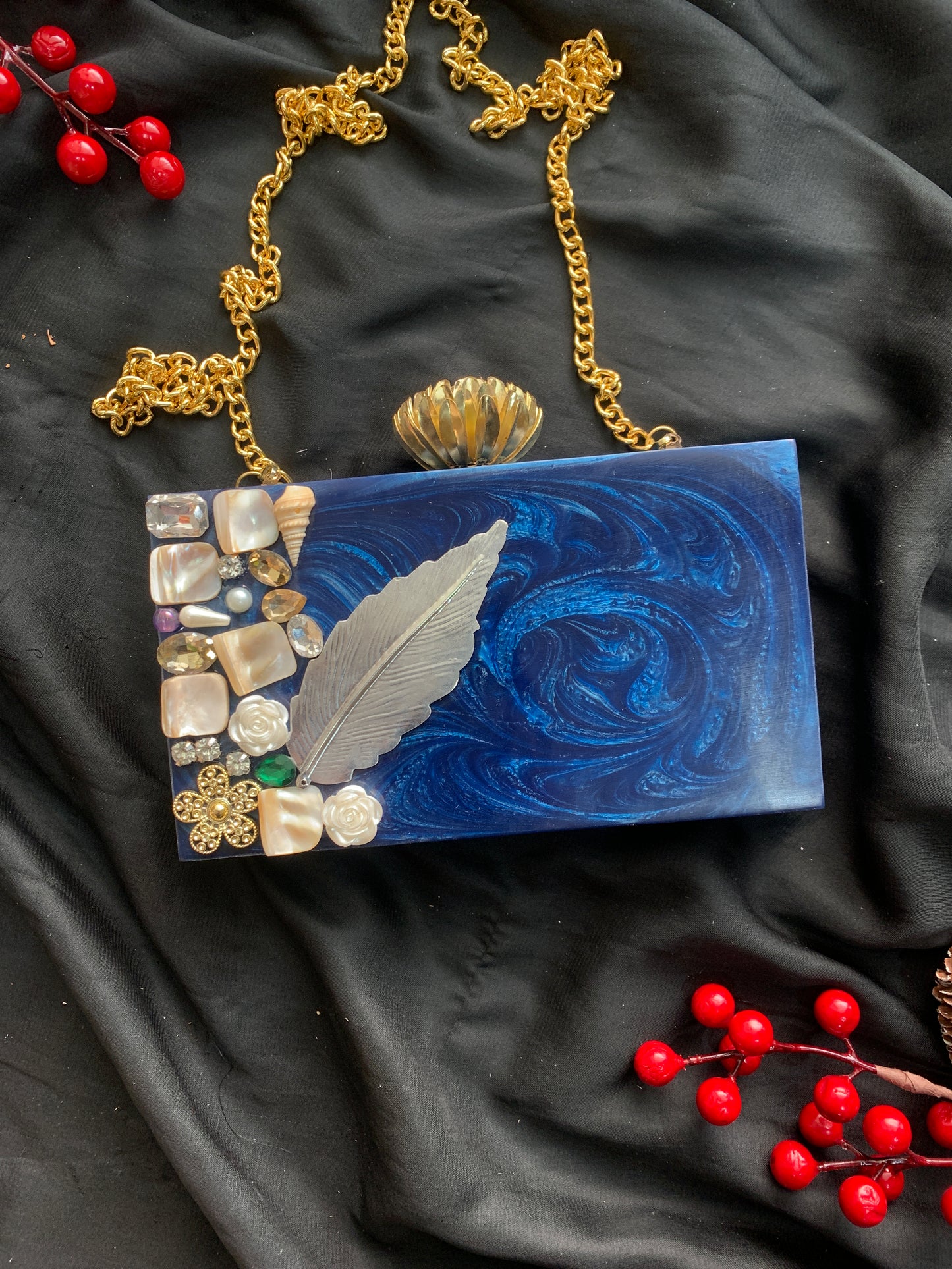 Embellished Resin Clutch