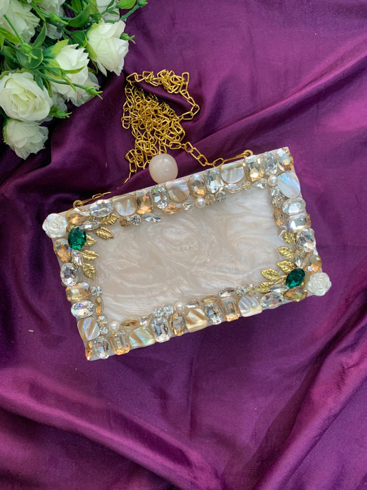 Trendy Treasure Resin Clutch