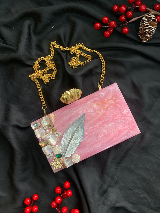 Embellished Resin Clutch