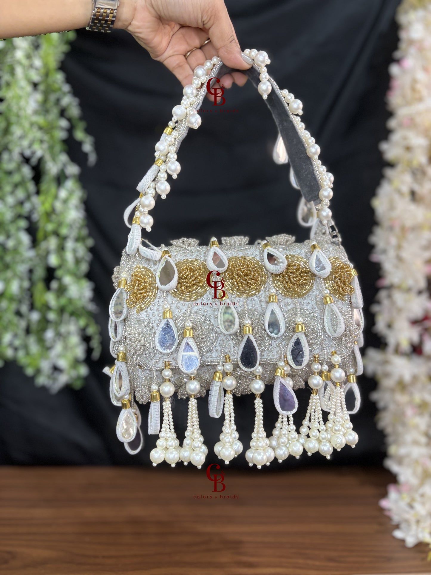 Jannat Mirror flap bag