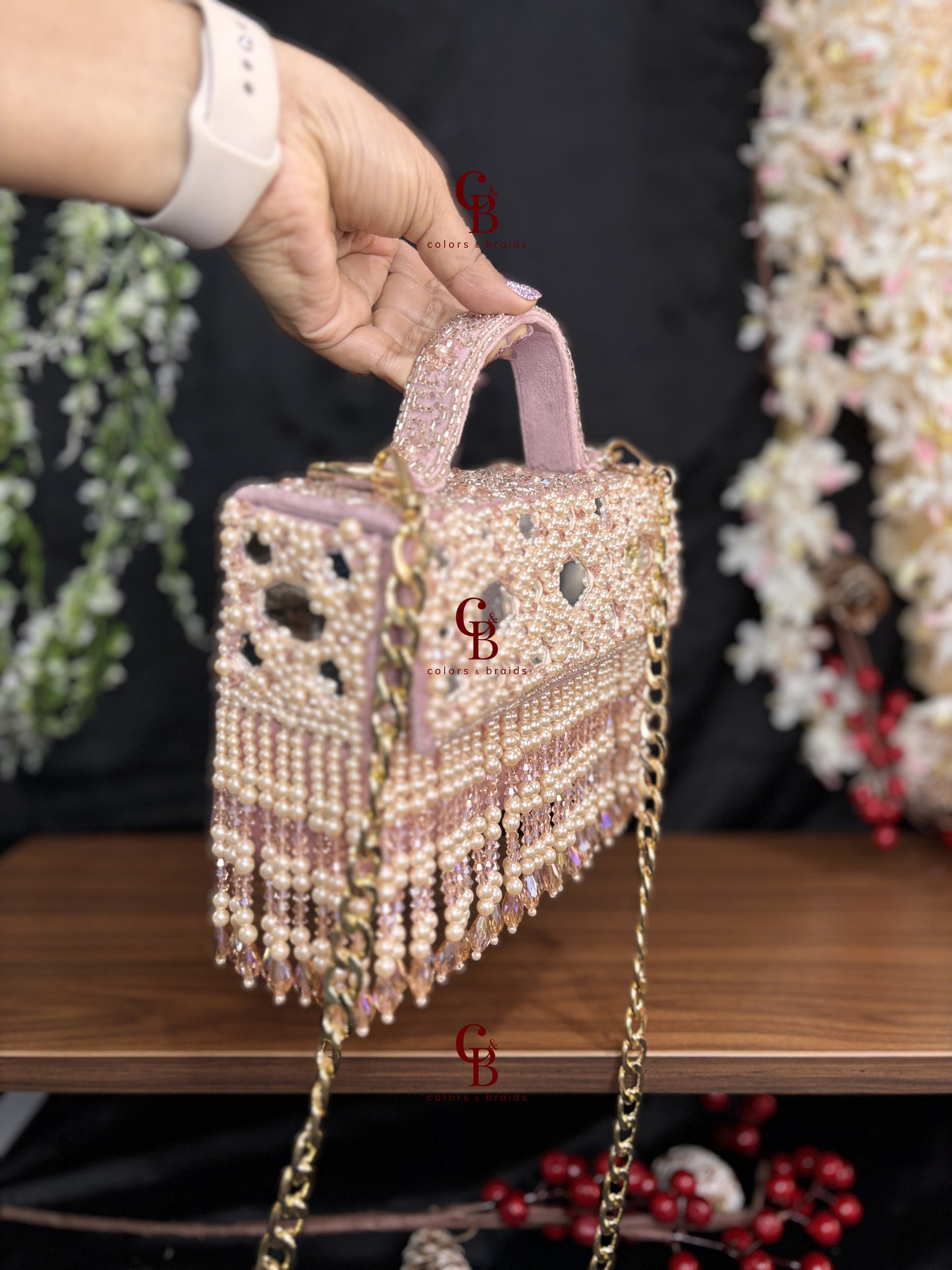 Mirror Pearl Chic Flap Bag