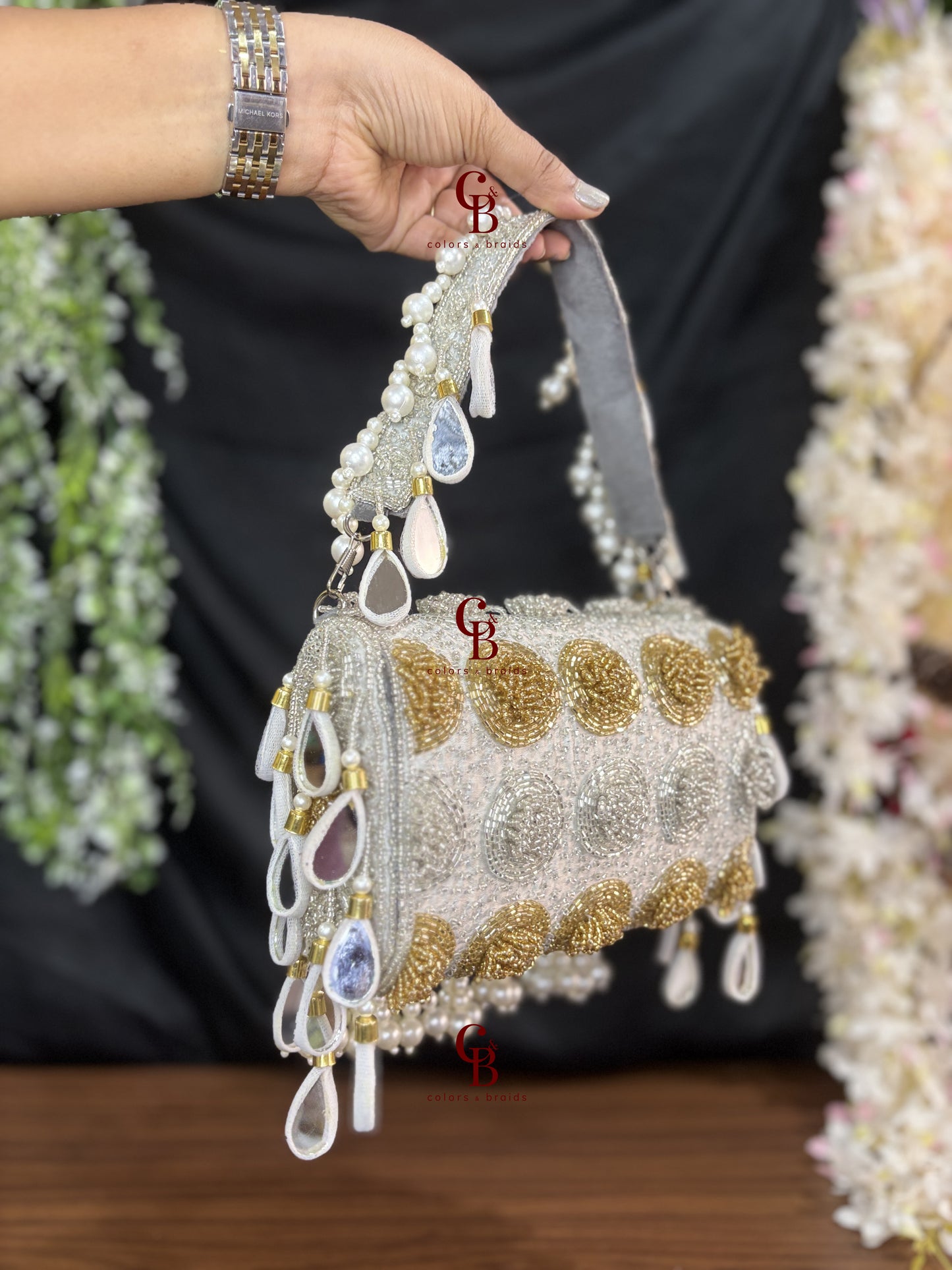 Jannat Mirror flap bag