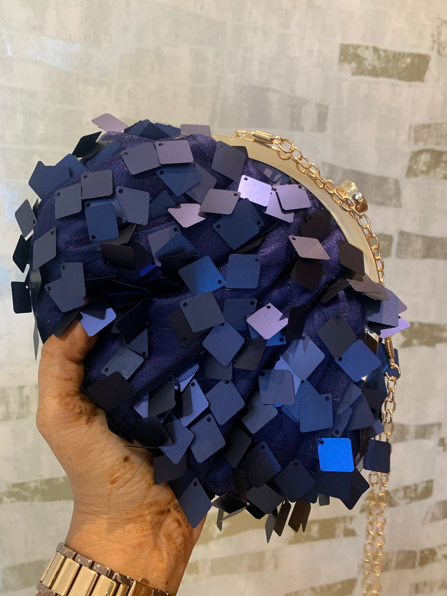 Square Sequin Batua Bag