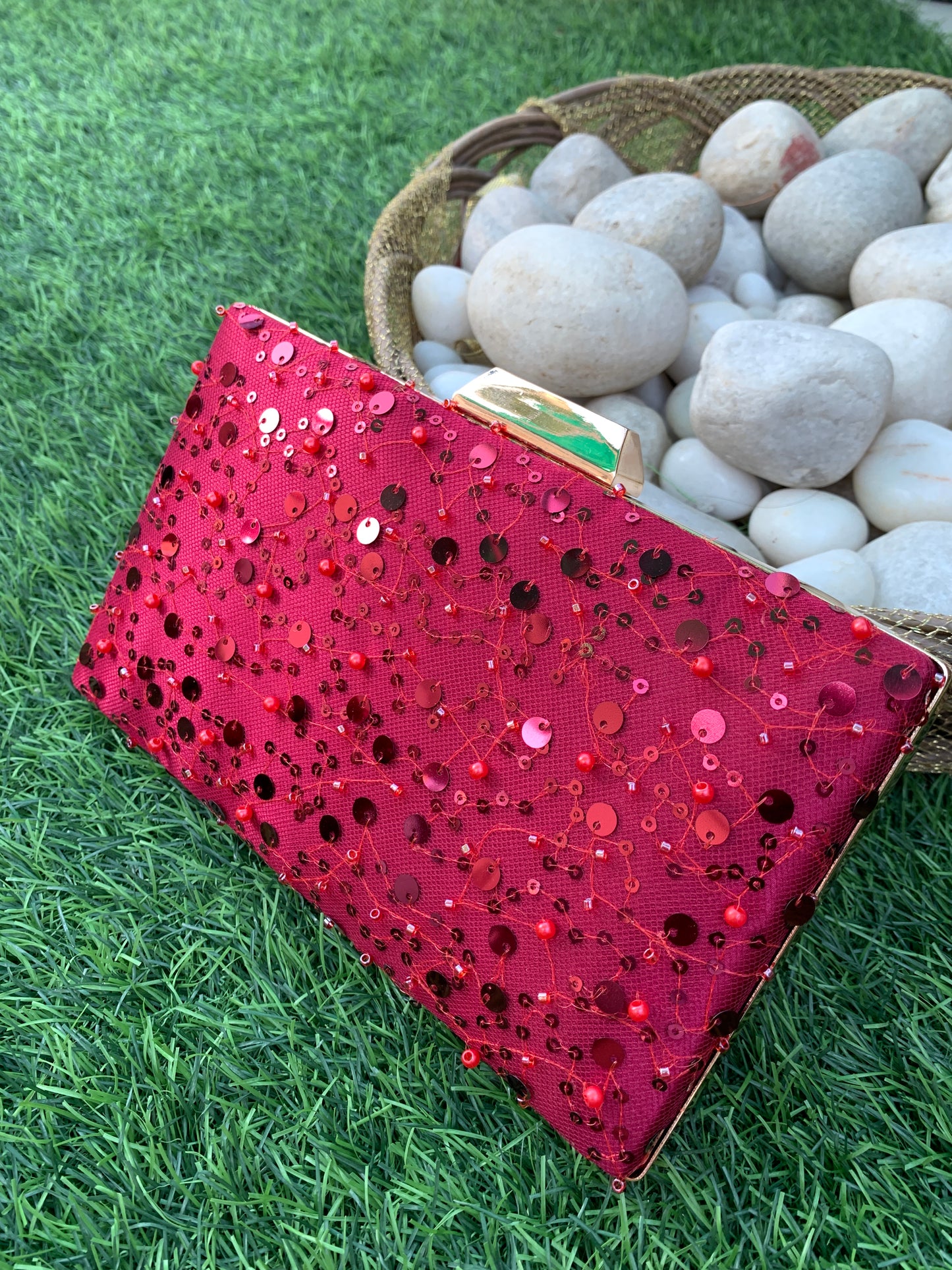 Maya Sequin Clutch