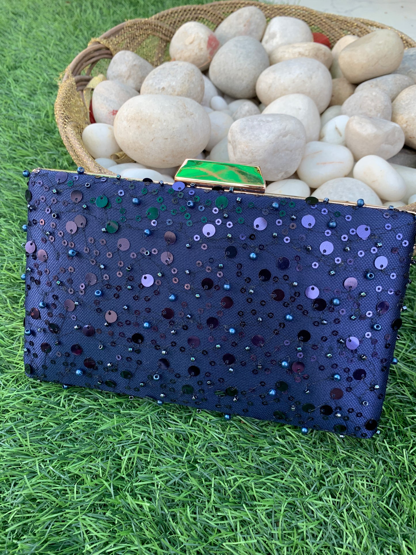 Maya Sequin Clutch