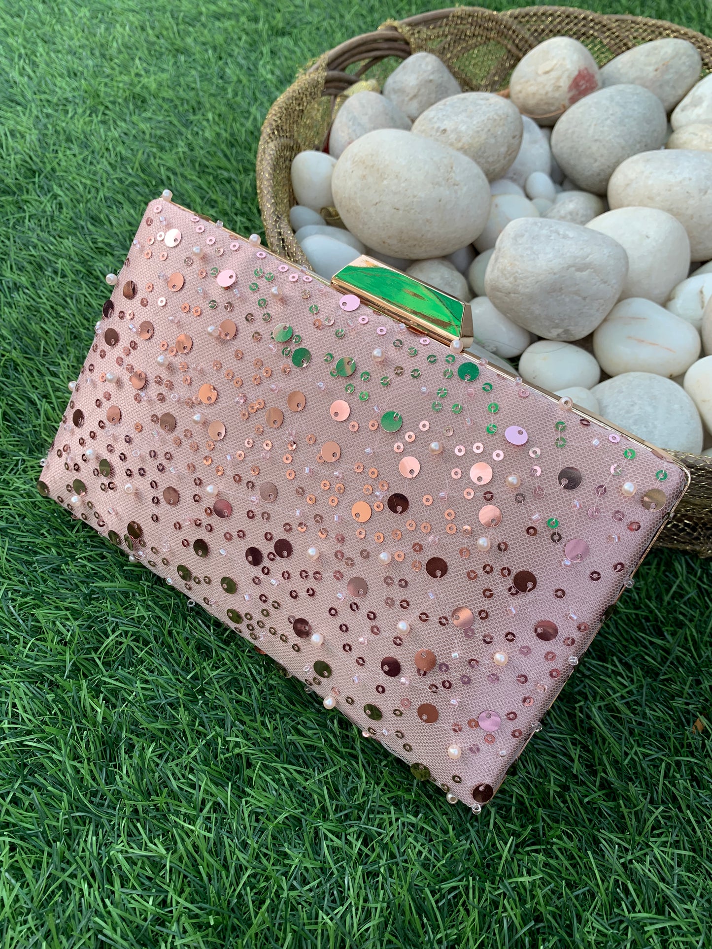 Maya Sequin Clutch