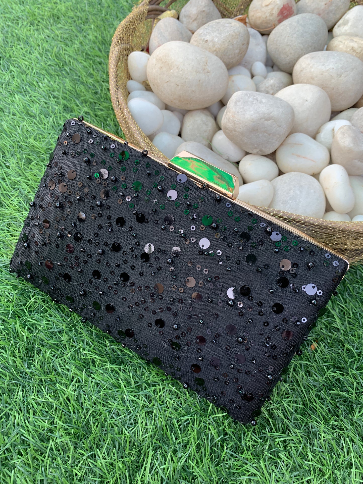 Maya Sequin Clutch