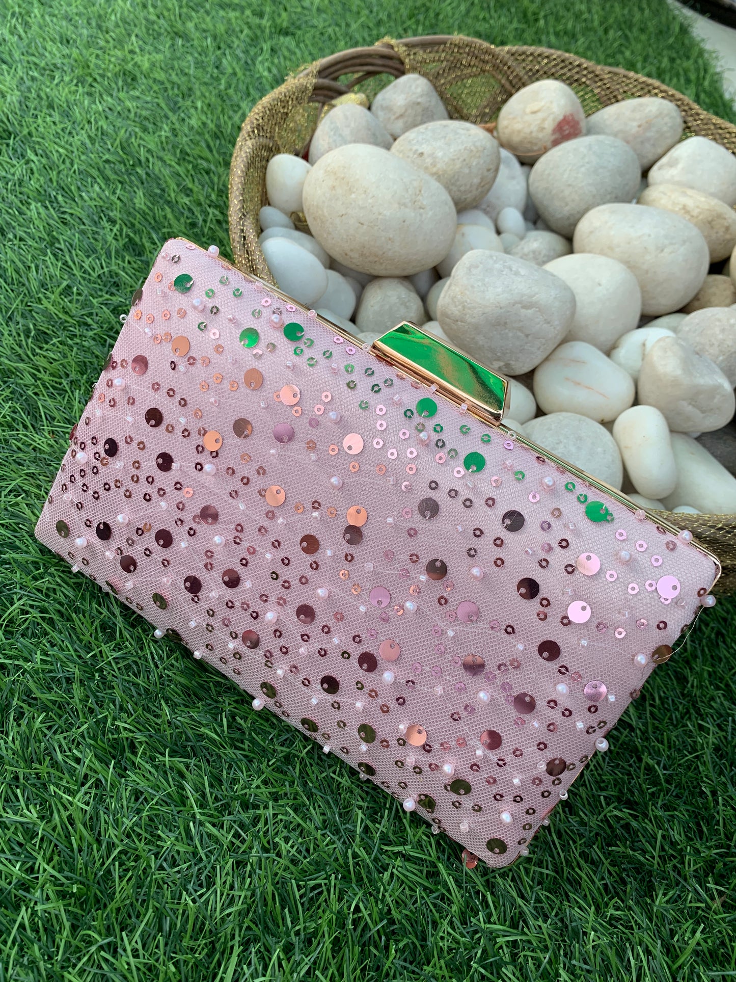 Maya Sequin Clutch